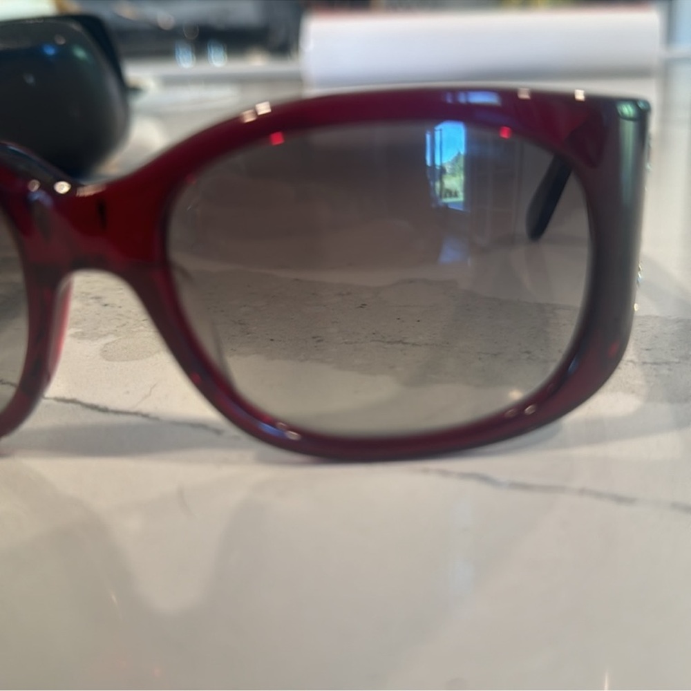 🍒CHANEL SWAROVSKI SUNGLASSES  WITH CRYSTAL - Picture 9 of 10
